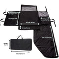 Buddy & Joy Dog Car Hammock Flatview with dimensions
