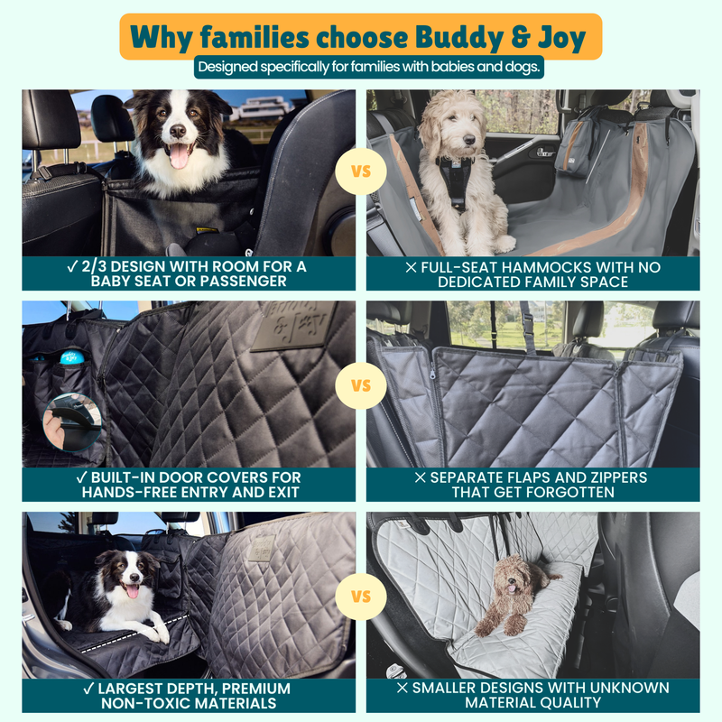 The Buddy & Joy Dog Car Hammock